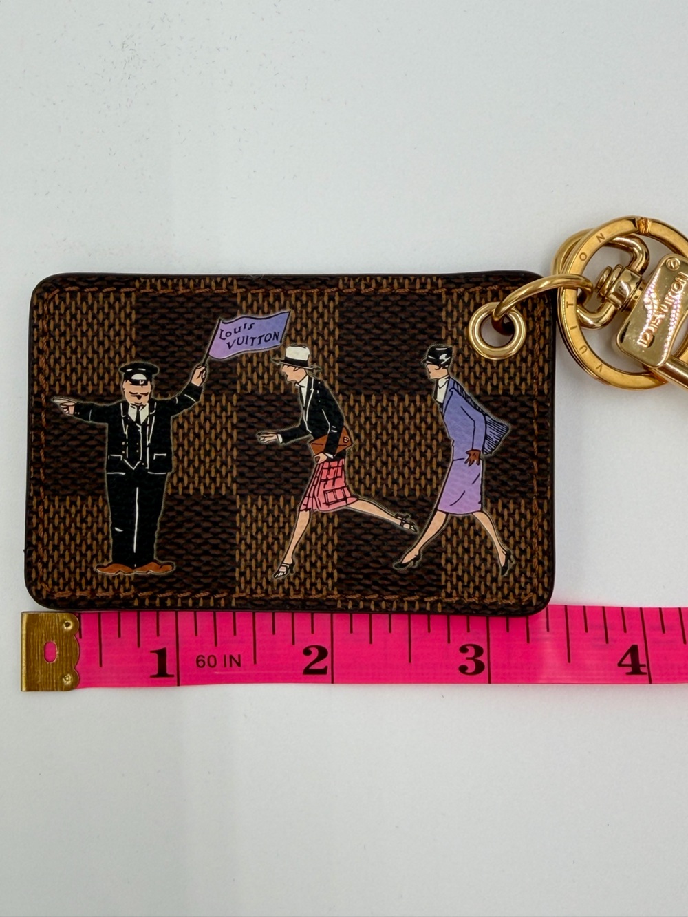 Rare Limited Edition Damier Canvas Illustre Key Holder/Bag Charm Full Set w/COA - Picture 13 of 15